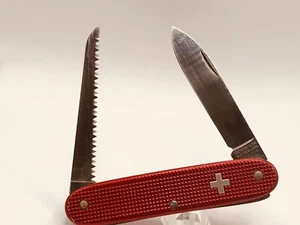 Navaja suiza vintage Victorinox Alox ROJA Woodsman Old Cross - Imagen 1 de 4