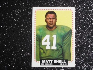 MATT SNELL NEW YORK JETS 1964 TOPPS "ROOKIE" CARD#125 - Foto 1 di 2