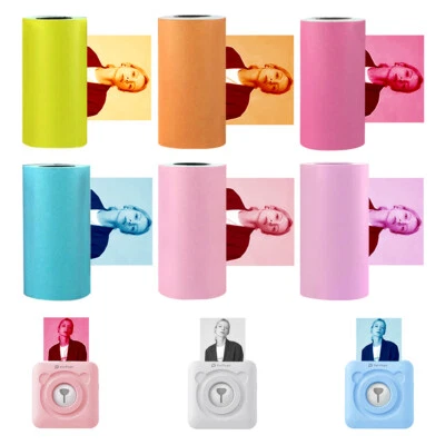 57mm Thermal Sticker Printing Paper 3.6-6.5m For Bluetooth Photo Label Printer - Image 1 of 4