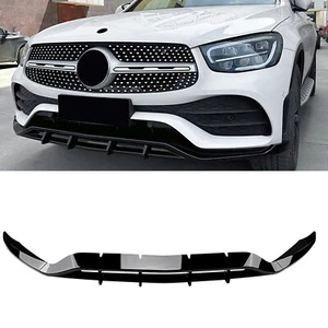 For Mercedes Benz GLC X253 GLC200 260 300 20-2022 AMG Front Spoiler Splitter BLK - Foto 1 di 11