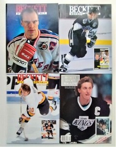 Beckett Hockey Monthly magazine Lot of 4 - Issues 1 (1990), 15, 17 and 19 (1992)
