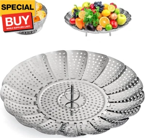 Steamer Basket Stainless Steel Instant Pot Accessories for Food and Vegetable, - Picture 1 of 8