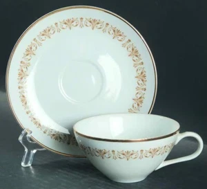 Juego de tazas y platillos planos SHEFFIELD Imperial Gold 504 Y - Imagen 1 de 1