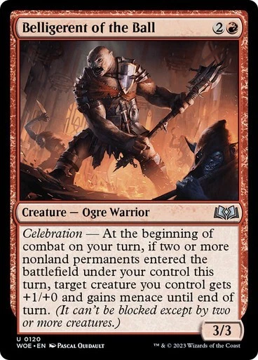 4x Belligerent of the Ball Wilds of Eldraine MTG Magic The Gathering - Image 1 of 1