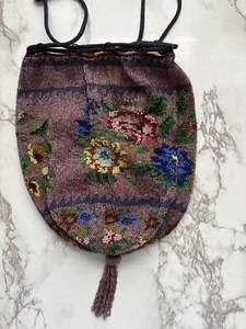 Antique Beaded Reticule Purse Bag Early 1900s, Formalwear, Collectibles - Picture 1 of 5