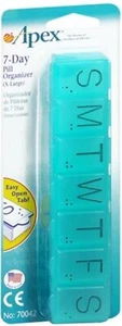 Apex 7 Day Pill Organizer Spill Proof Lids X-Large Size Color May Vary 1 Ct 3PK - Picture 1 of 6