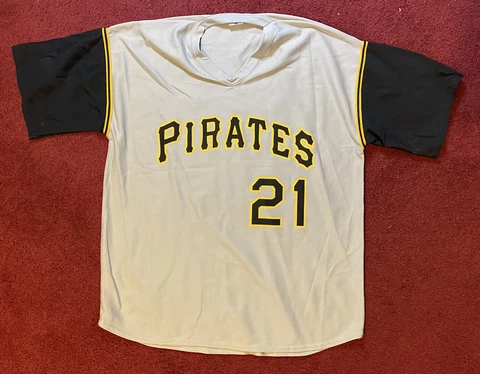 Pittsburgh Pirates - Roberto Clemente Replica Jersey - Mens XL + T-Shirt Cover