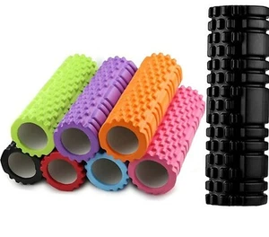 Rullo Schiuma Griglia Massaggio Pilates Fisio Yoga Riabilitazione Muscolare Trigger Point Palestra Fit - Foto 1 di 8