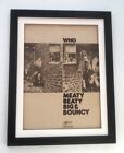 The WHO*Meaty Beaty Bouncey 1971*ORIGINAL*POSTER*AD*FRAMED*FAST WORLD SHIP