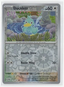 Pokemon Twilight Masquerade 139/167 Ducklett Reverse Holo - Imagen 1 de 1
