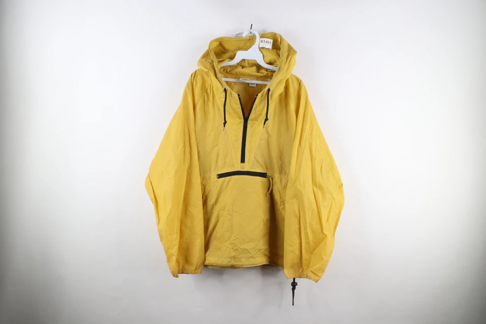 Chaqueta Anorak con Capucha Empacable En Blanco Envejecida Pequeña Gap De Colección Años 90 Para Hombres Dorada Foto 1 de 4