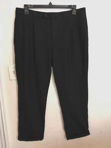 Lauren Ralph Lauren Pants Mens 38x30 Navy Blue 100% Wool Pockets Career Office - Picture 1 of 3