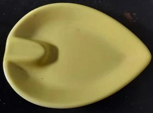 Vintage Handmade Pottery Ashtray Winfield Santa Monica California Yellow - Picture 1 of 4