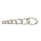 5Pcs Round Ring Carabiner Camping Buckle Snap Open Hook Spring Keyring Key Chain