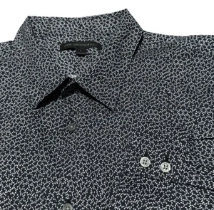 Camicia sportiva John Varvatos USA uomo con bottoni polsini quadrati cotone Mayfield L - Foto 1 di 8