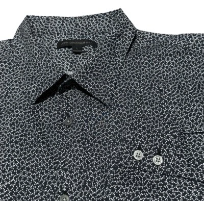 Camisa Deportiva John Varvatos EE. UU. Para Hombres Abotonada Puños Cuadrados Algodón Mayfield L Foto 1 de 4