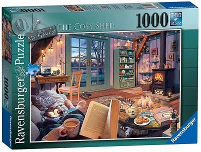 RAVENSBURGER PUZZLE*1000 TEILE*MY HAVEN 6*THE COSY SHED*RARITÄT*NEU+OVP