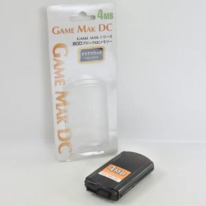 Dreamcast MEMORY GAME MAK DC 4MB Boxed Clear Black 2411 - Picture 1 of 9