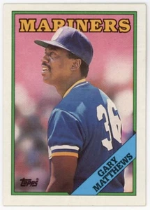 1988 Topps #156 Gary Matthews Seattle Mariners Baseball Card - Picture 1 of 1
