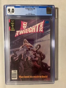 The Twilight Zone # 89 CGC 9.0 WP 1979 Gold Key! Comics Music Death OG Cover! - Picture 1 of 2