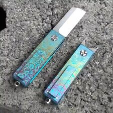 Titanium Pocket Small Knife Key Chain Pendants Folding Knife Bottle Opener Gift