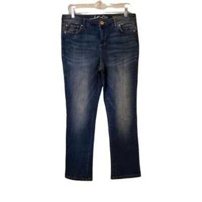 INC Womens Size 8 Blue  Solid Jeans Foto 1 de 4