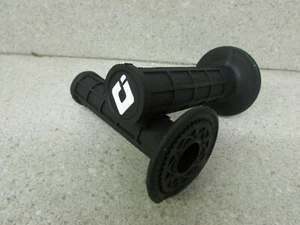 NEW ODI BLACK MX GRIPS KAWASAKI KX80 KX85 KX100 KX125 KX250 KX250F KX450F KDX200 - Picture 1 of 2