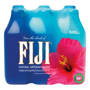 FIDSCHI Natürliches Artesisches Flaschenwasser 500 ml/16,9 flüssige Unzen (6er Pack) - 100 % Re - Bild 1 von 12