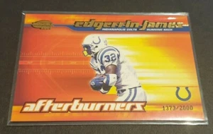 2001 Invincible Afterburners Edgerrin James Insert Card #ed/2000 - Indianapolis - Picture 1 of 1