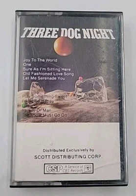 Three Dog Night: Self Titled (Cassette Tape 1978) VG Condition  - Image 1 of 4