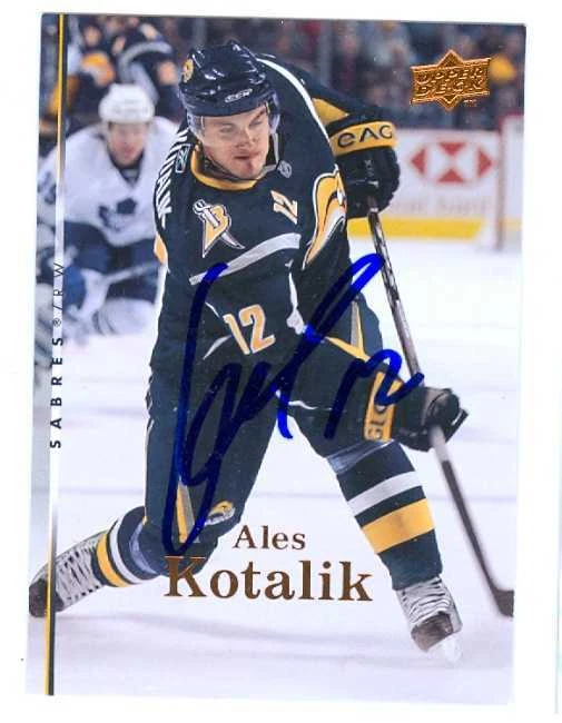 Ales Kotalik autographed Hockey Card (2007-2008 Upper Deck) - Image 1 of 1