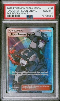 PSA 10 Pokemon Ultra Recon Squad 131/131 Forbidden Light Ultra Rare Holo - Image 1 of 2