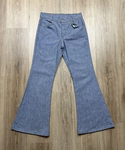 70s Vintage Levi’s 784 Orange Tab Bell Bottom Jeans Hippie Denim Size 26 - Picture 1 of 12