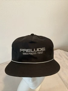 Vintage 1980s 1983 Honda Prelude Press Test Snapback Hat Exceedingly RARE - Picture 1 of 15