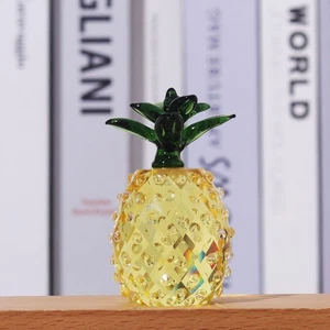 Decoraciones de piña escultura estatuillas de frutas adorno de cristal - Imagen 1 de 12