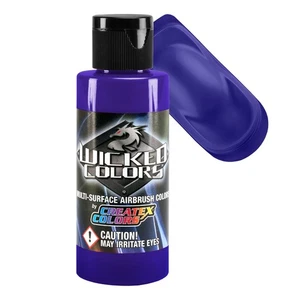 Createx Wicked Colors Violet Opaque Airbrush Paint Color 2oz W006 - 2Z - Picture 1 of 1