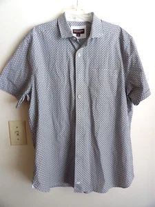 Johnston Murphy Men’s Cotton Button Up Short Sleeve Shirt size XL - Picture 1 of 3