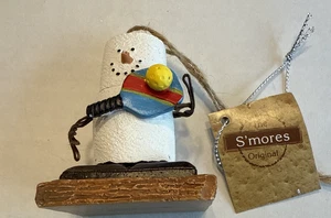 Original S’mores Ganz 2024 with Racket & Ball Marshmallow Christmas Ornament NWT - Picture 1 of 7