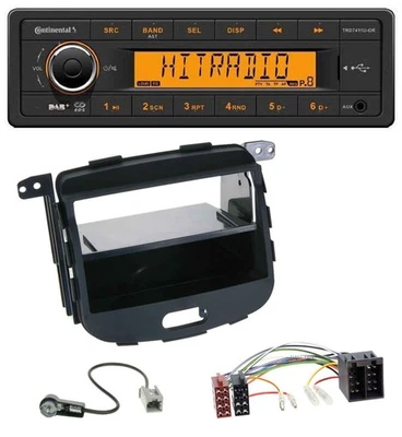 Continental 1DIN DAB MP3 AUX USB Autoradio für Hyundai i10 2008-2013 Rubber Touc - Bild 1 von 4