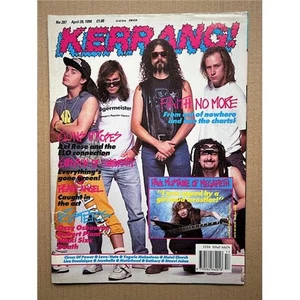 FAITH NO MORE KERRANG NO.287 MAGAZINE APRIL 28 1990 - Faith no more cover with m - Picture 1 of 1