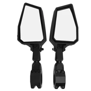 •Side Rear View Mirrors 180 Degree Adjustable 1.75in Clamp For RZR 800 900 1000 - Picture 1 of 22
