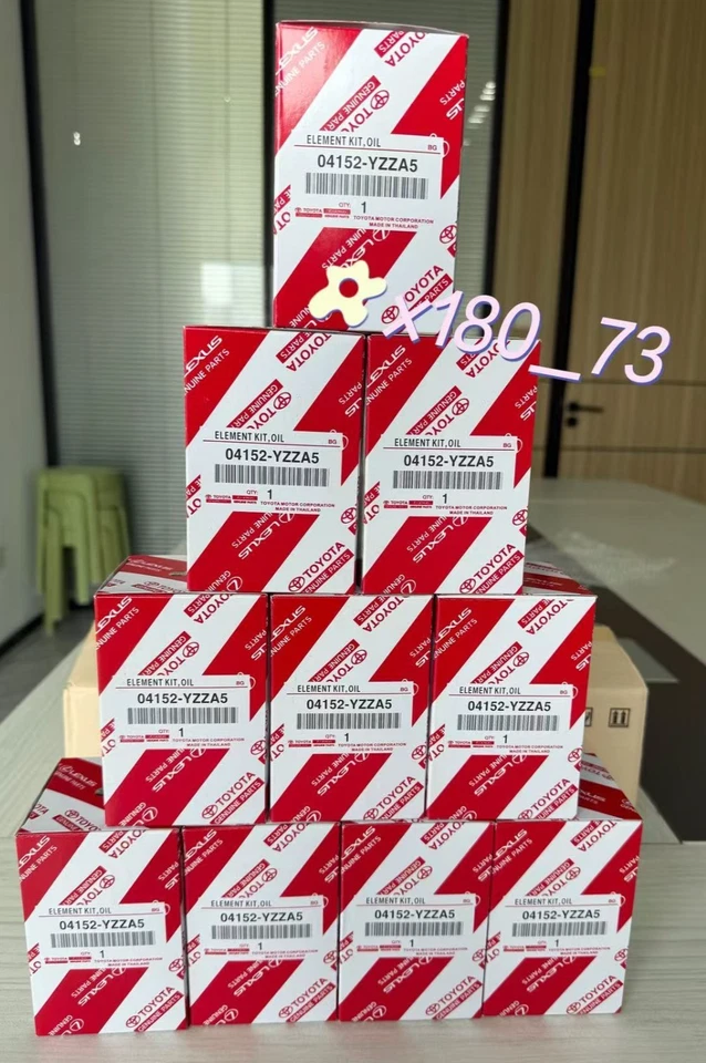 TOYOTA OEM 05-20 4Runner Engine Oil Filter 04152YZZA5 CASE OF (10) - Imagem 1 de 4