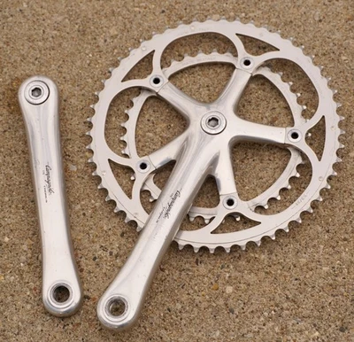 Juego de bielas Campagnolo Chorus de colección tapones antipolvo pernos manivela cónica cuadrada disco C Foto 1 de 4