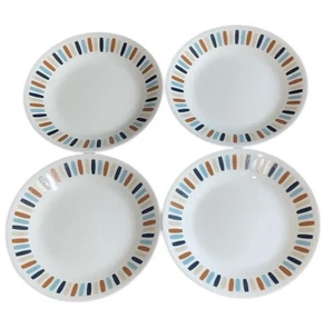 4er Set Corelle PAYDEN Brot Salatteller 6 5/8" bunt geometrisch auf weiß - Bild 1 von 5