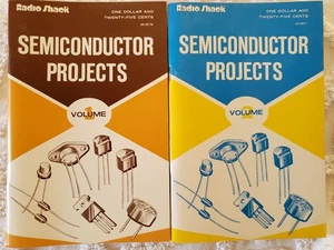 Radio Shack Semiconductor Projects VOL 1 & 2 1st Edition 1970s Forrest Mims III - Imagen 1 de 3