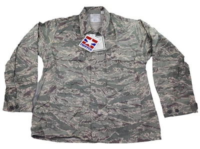 Propper Jacket Men's 46 Short Air Force ABU Tiger Stripe Camo NFPA NIR Made USA - Image 1 of 4