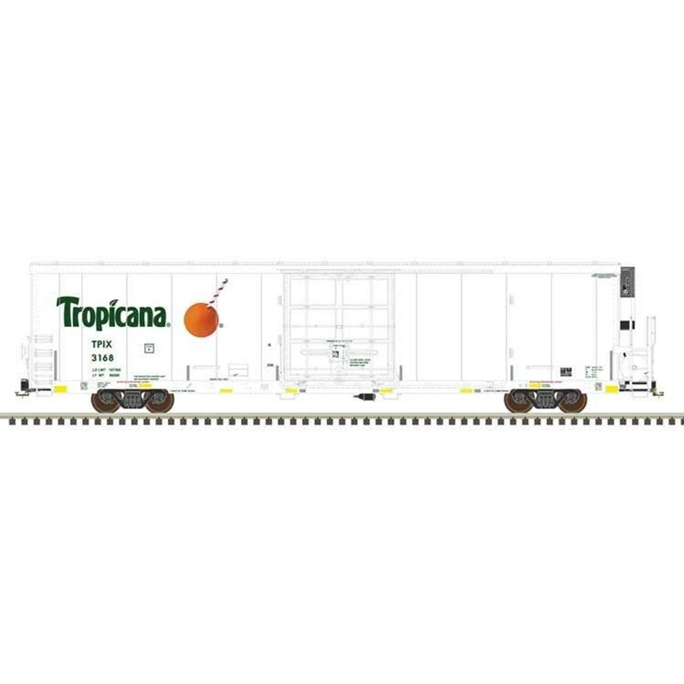 Atlas ~ HO Scale ~ TrinityRail 64' Modern Reefer Tropicana #3228 ~ 20007333 - Image 1 of 1