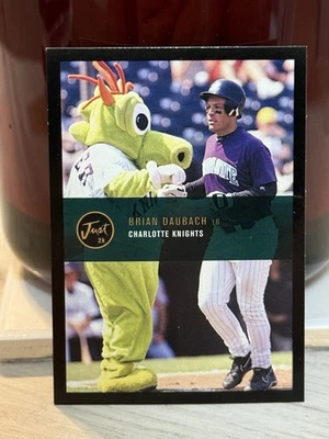 RARE! 2000 Just The Preview 2K Black Brian Daubach Charlotte Knights # 15/50 - Image 1 of 2