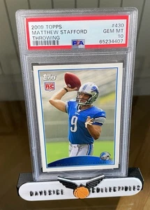 2009 Topps #430 Matthew Stafford RC PSA 10 "Throwing" Rookie Lions Rams - Bild 1 von 2