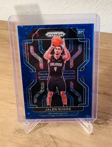 2021-22 Panini Prizm Basketball Jalen Suggs RC Blue Disco /150 Orlando Magic - Bild 1 von 2